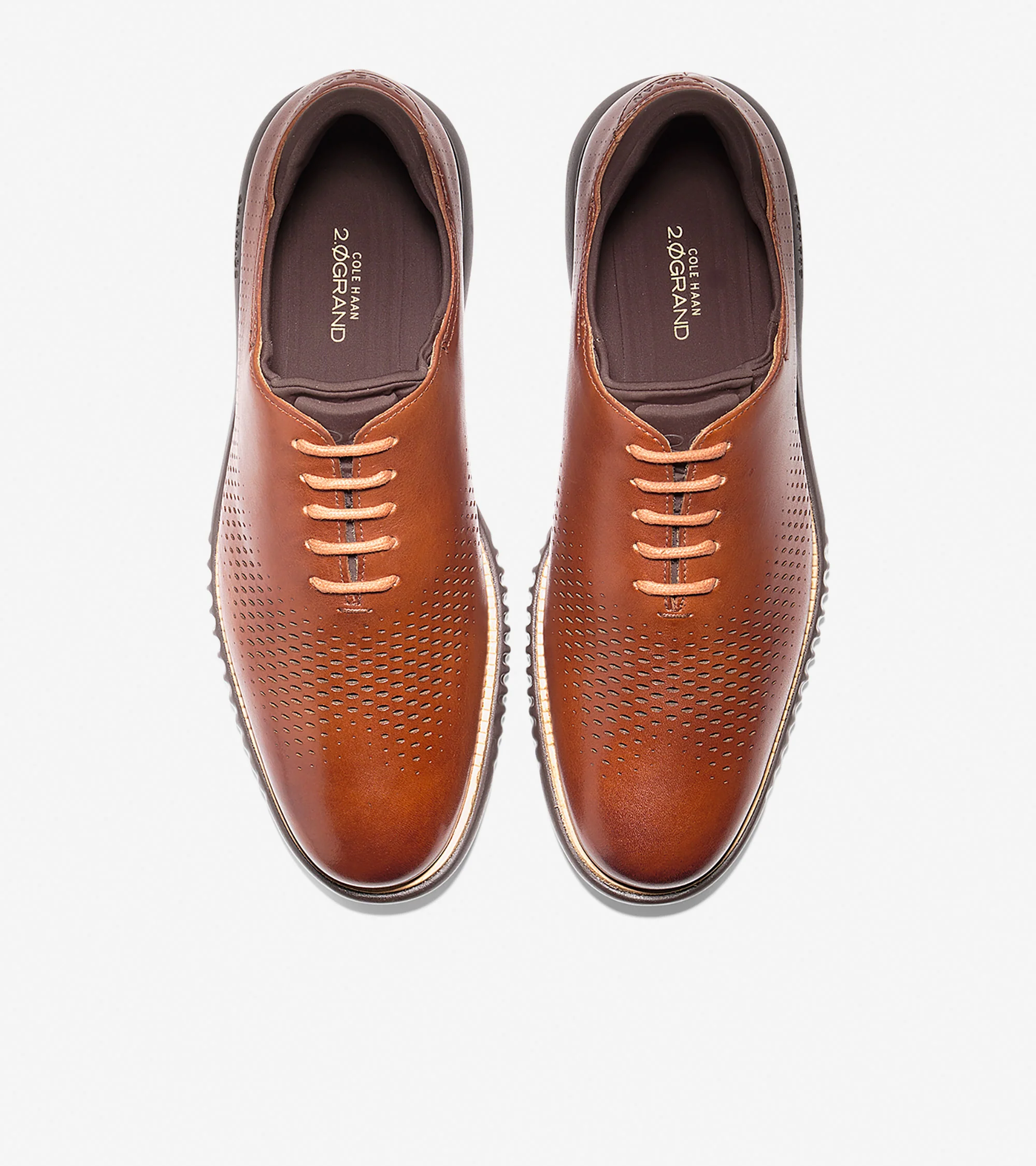 2.ZERØGRAND Lined Laser Wingtip Oxford - Image 4