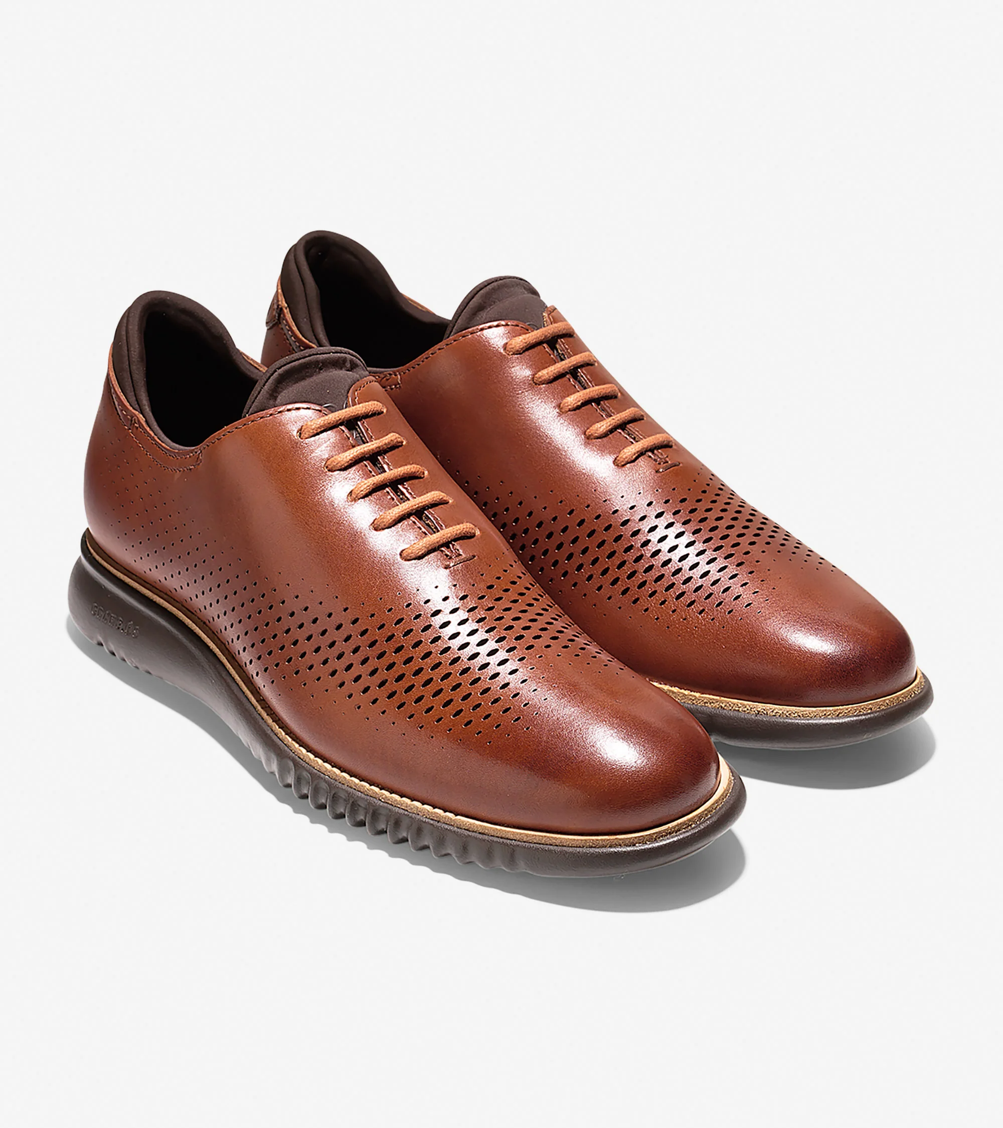 2.ZERØGRAND Lined Laser Wingtip Oxford - Image 5