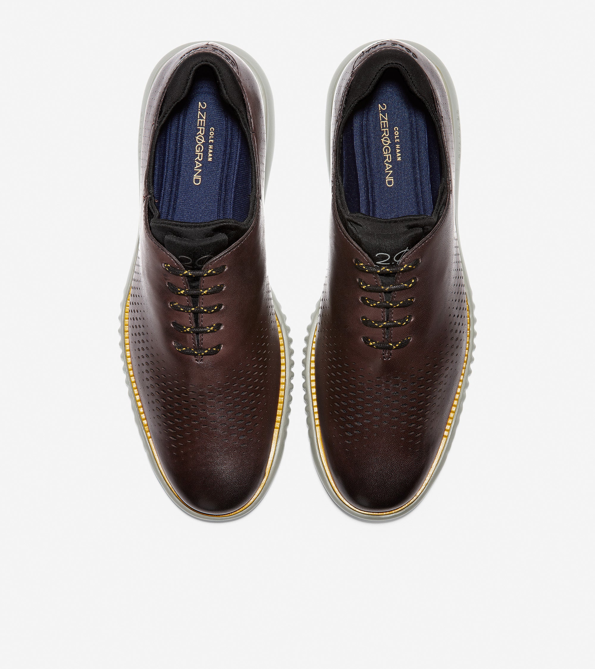 2.ZERØGRAND Lined Laser Wingtip Oxford - Image 4