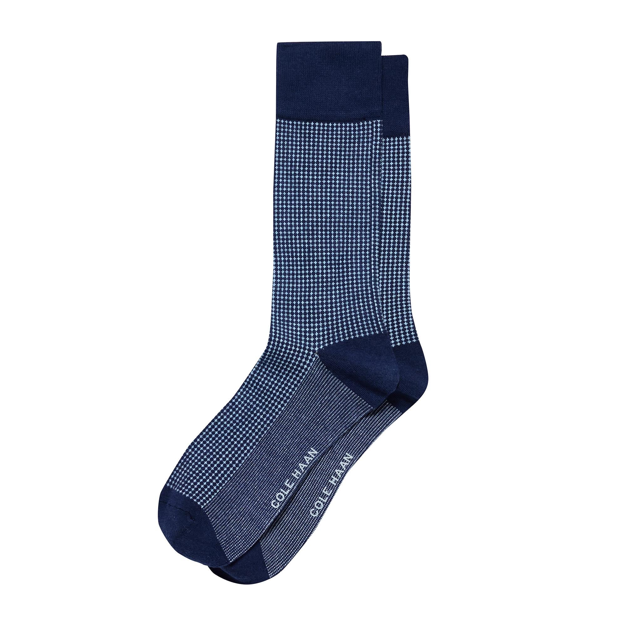 Men's 1PK Mini Check Dress Crew