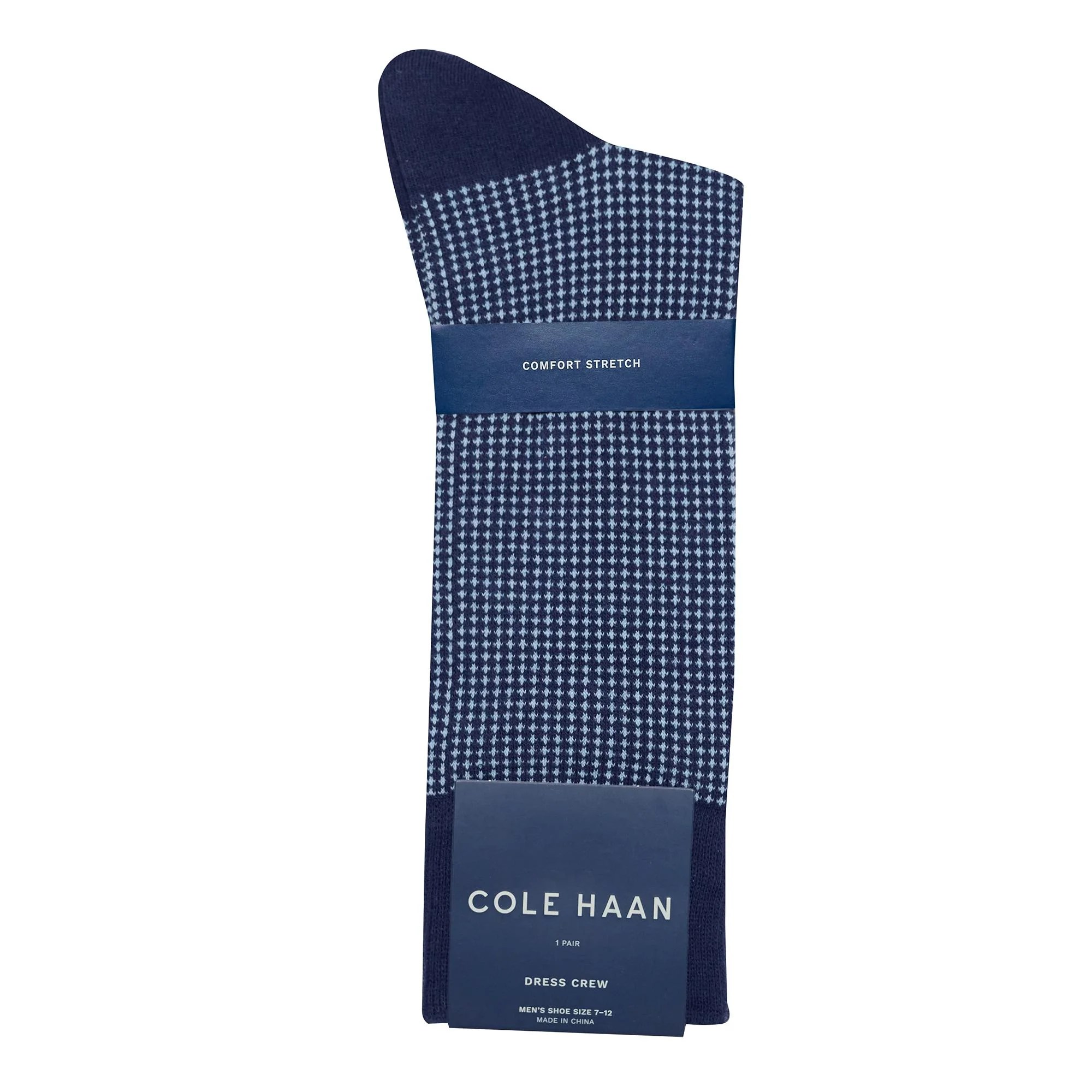 Men's 1PK Mini Check Dress Crew - Image 2