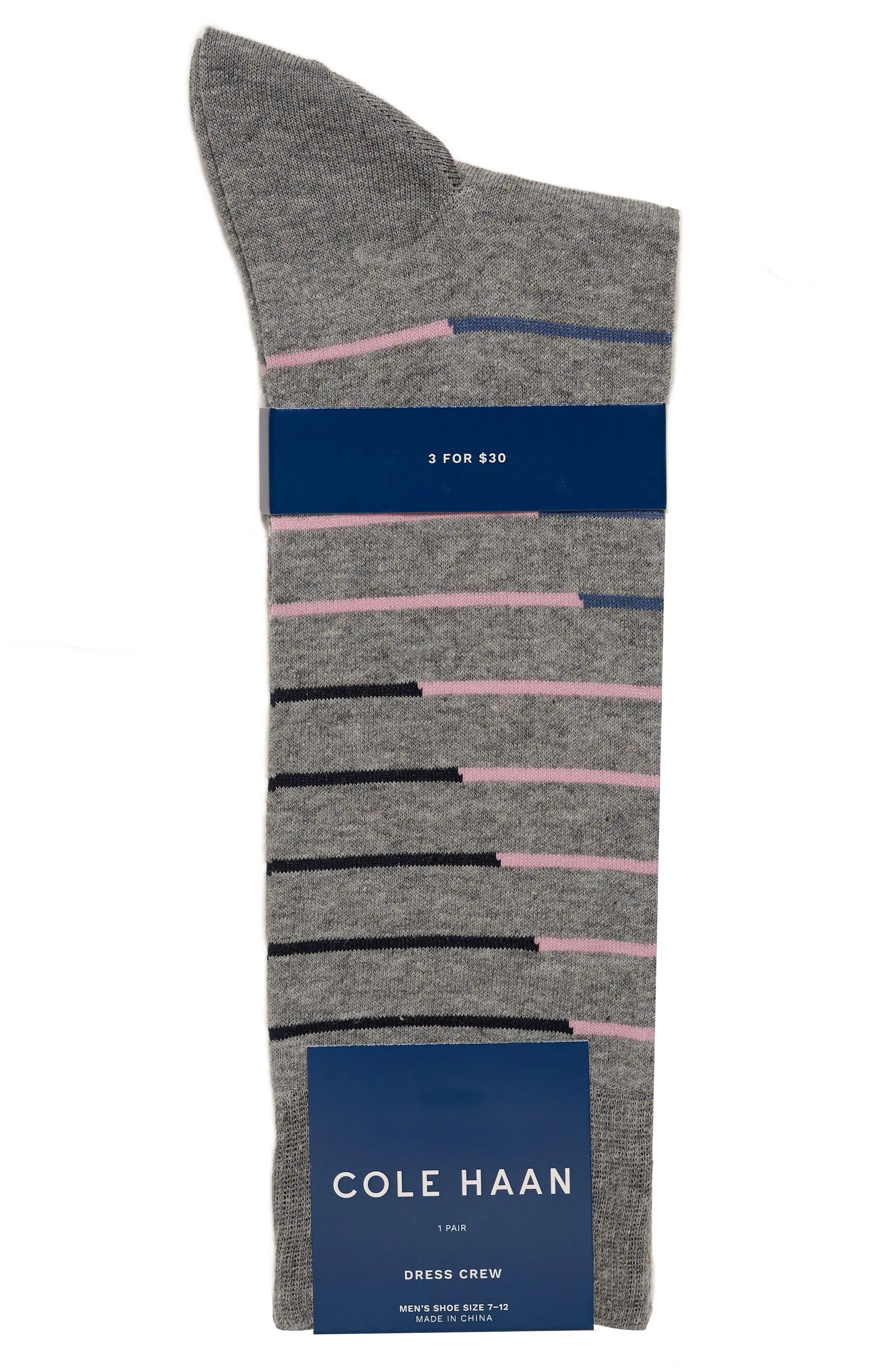 Men's 1PK Broken Stripe Dress Crew - Image 2