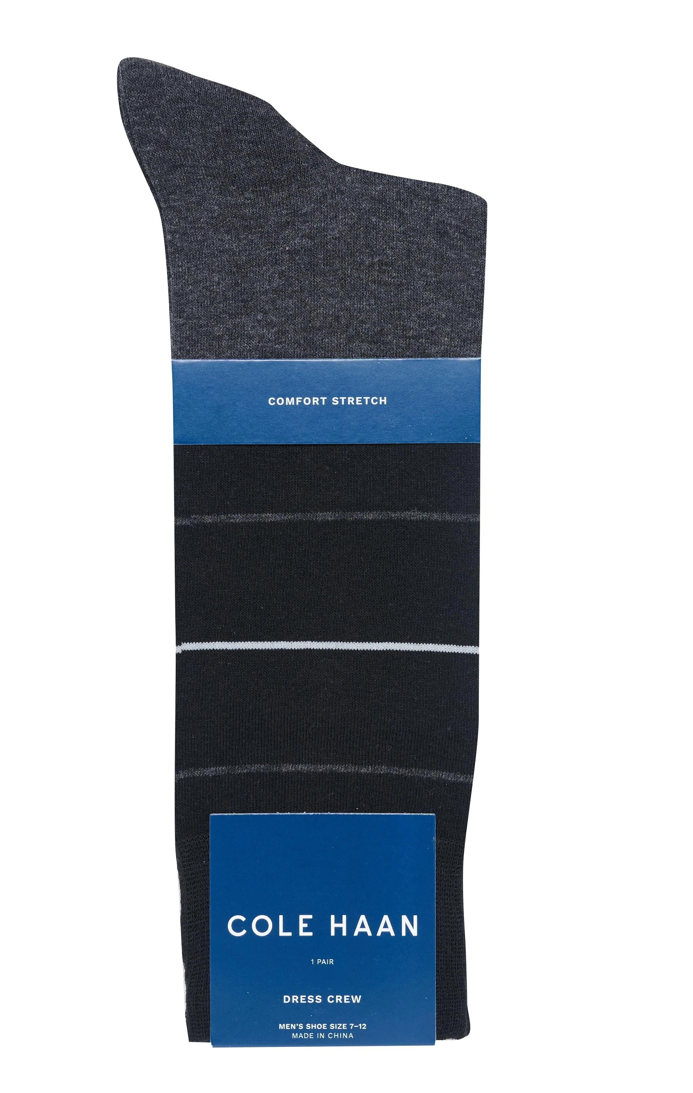 Men's 1PK Color Block/ Stripe Dress Crew - Image 2
