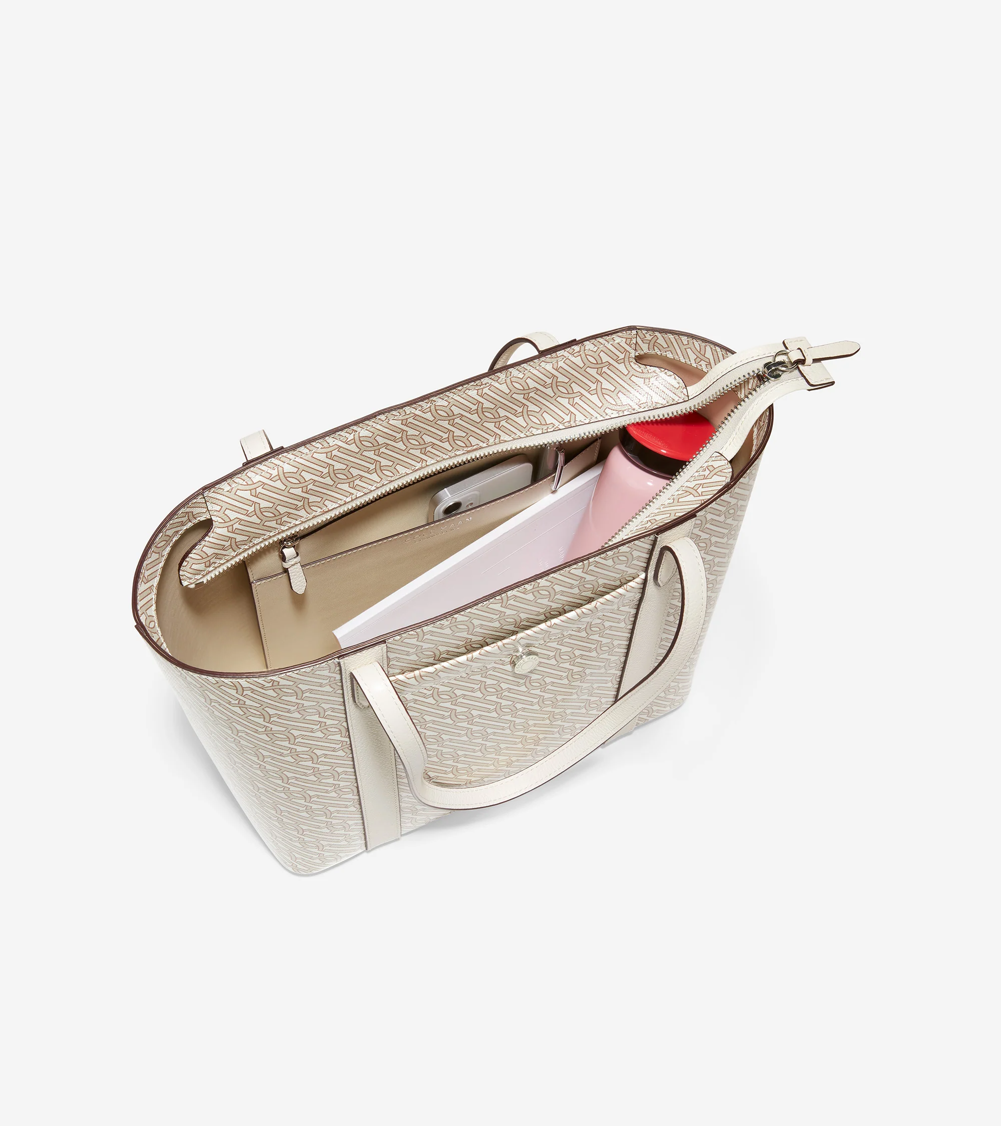 Coated Canvas Small Tote - Image 4
