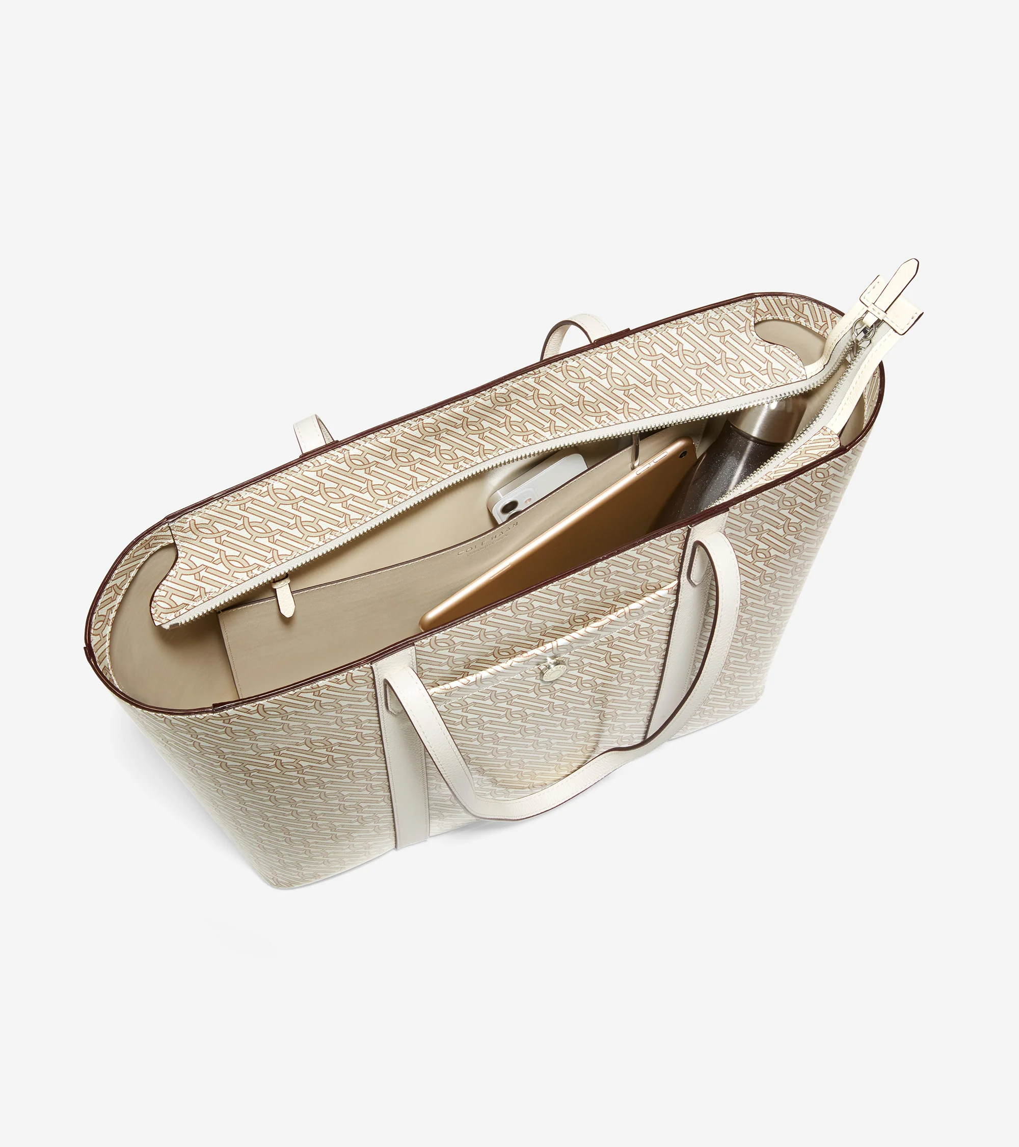 Coated Canvas Tote - Image 4