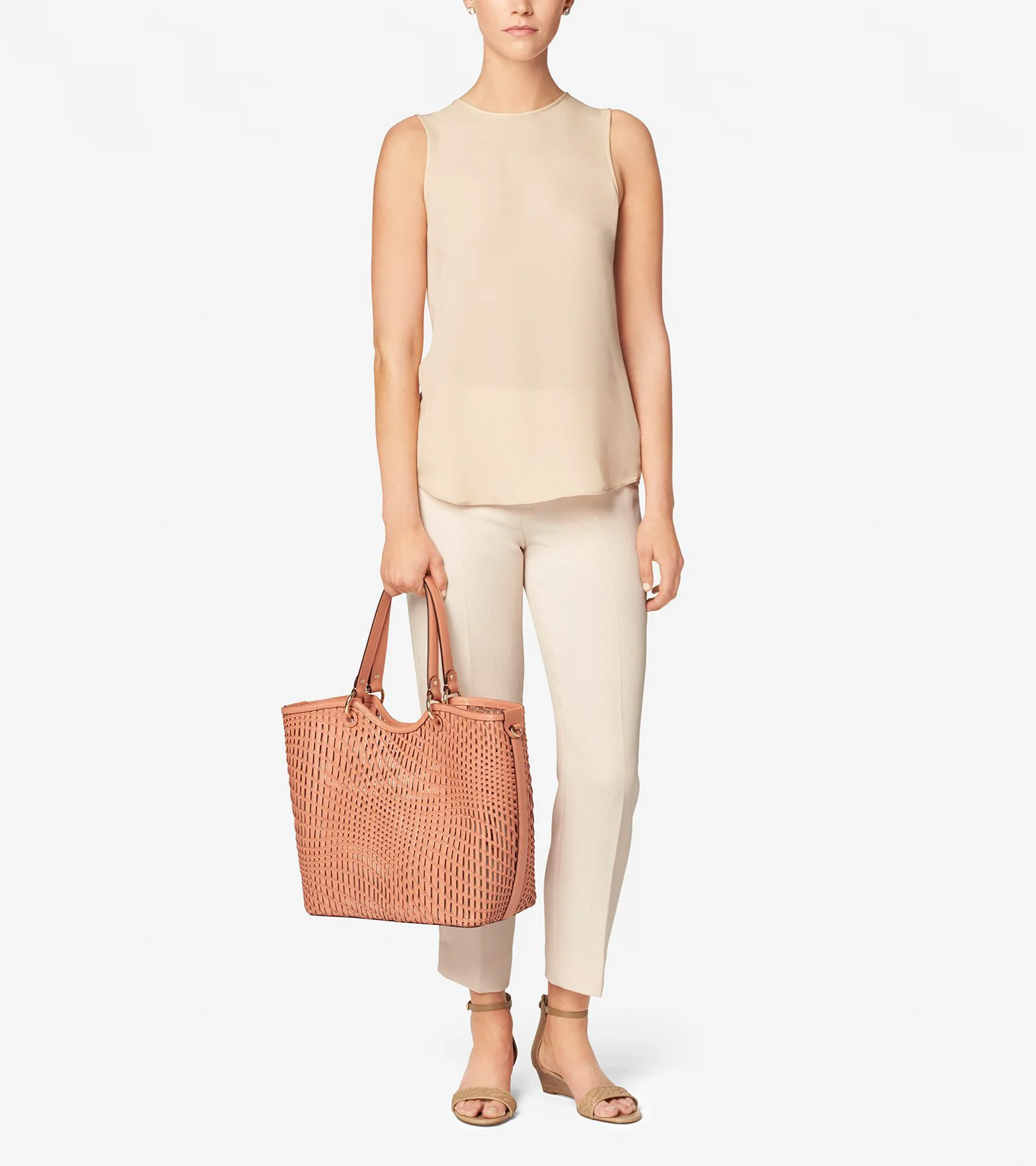 Genevieve Open Weave Tote - Image 2