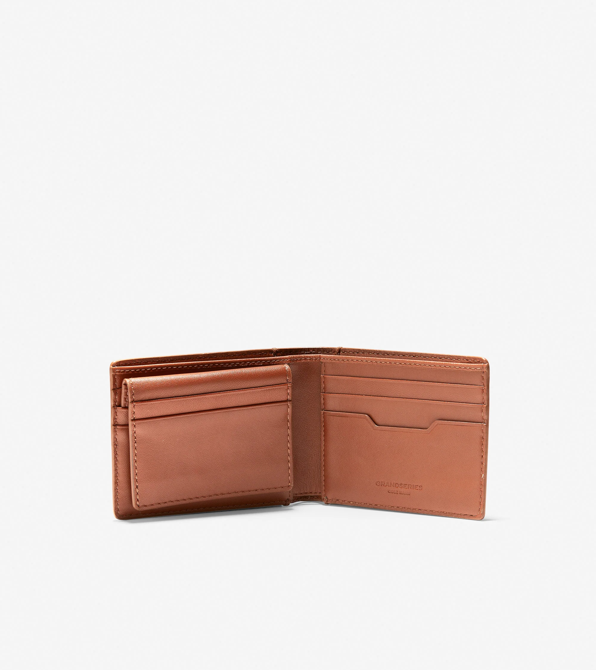 GRANDSERIES Leather Bifold With Removable Pass Case - Image 3