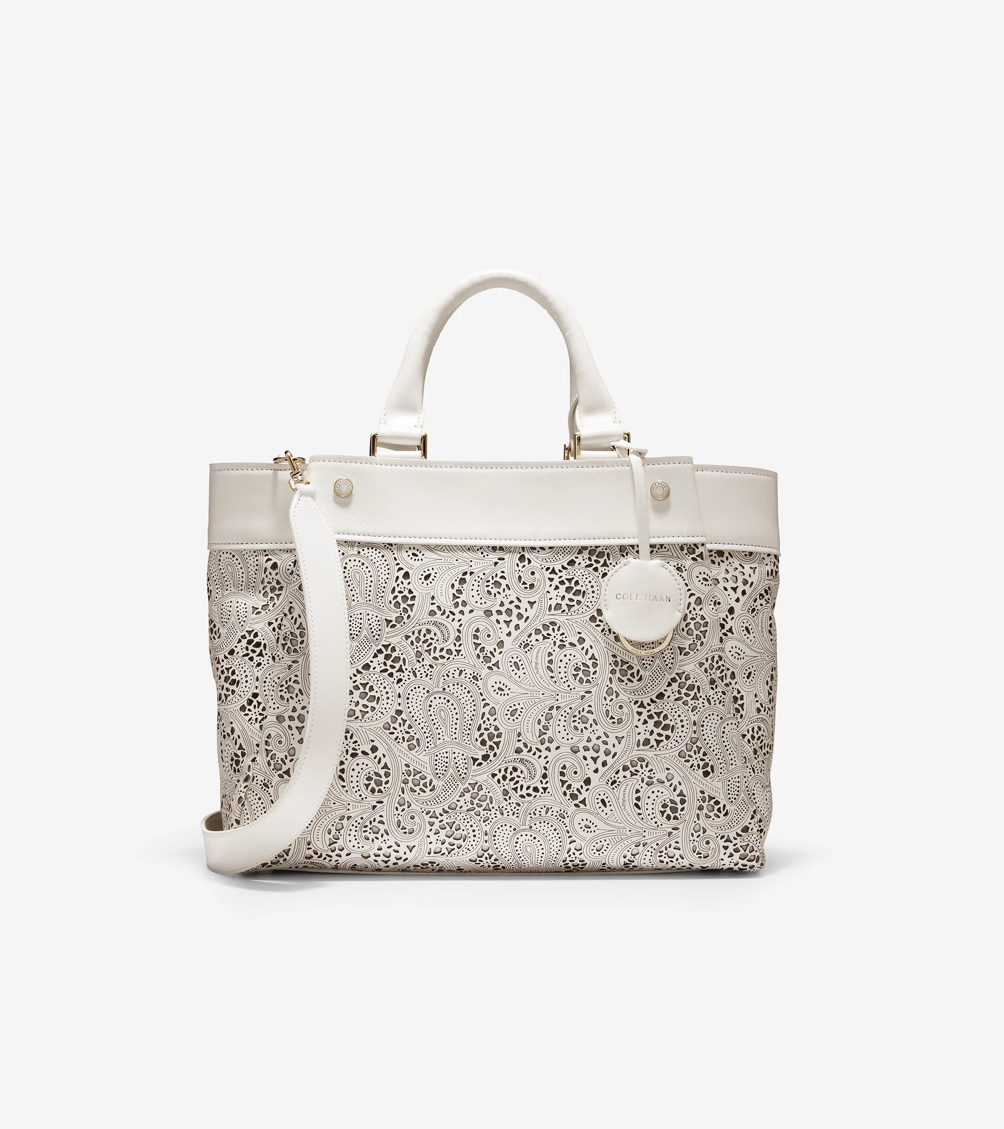 Laser Cut Leather Satchel