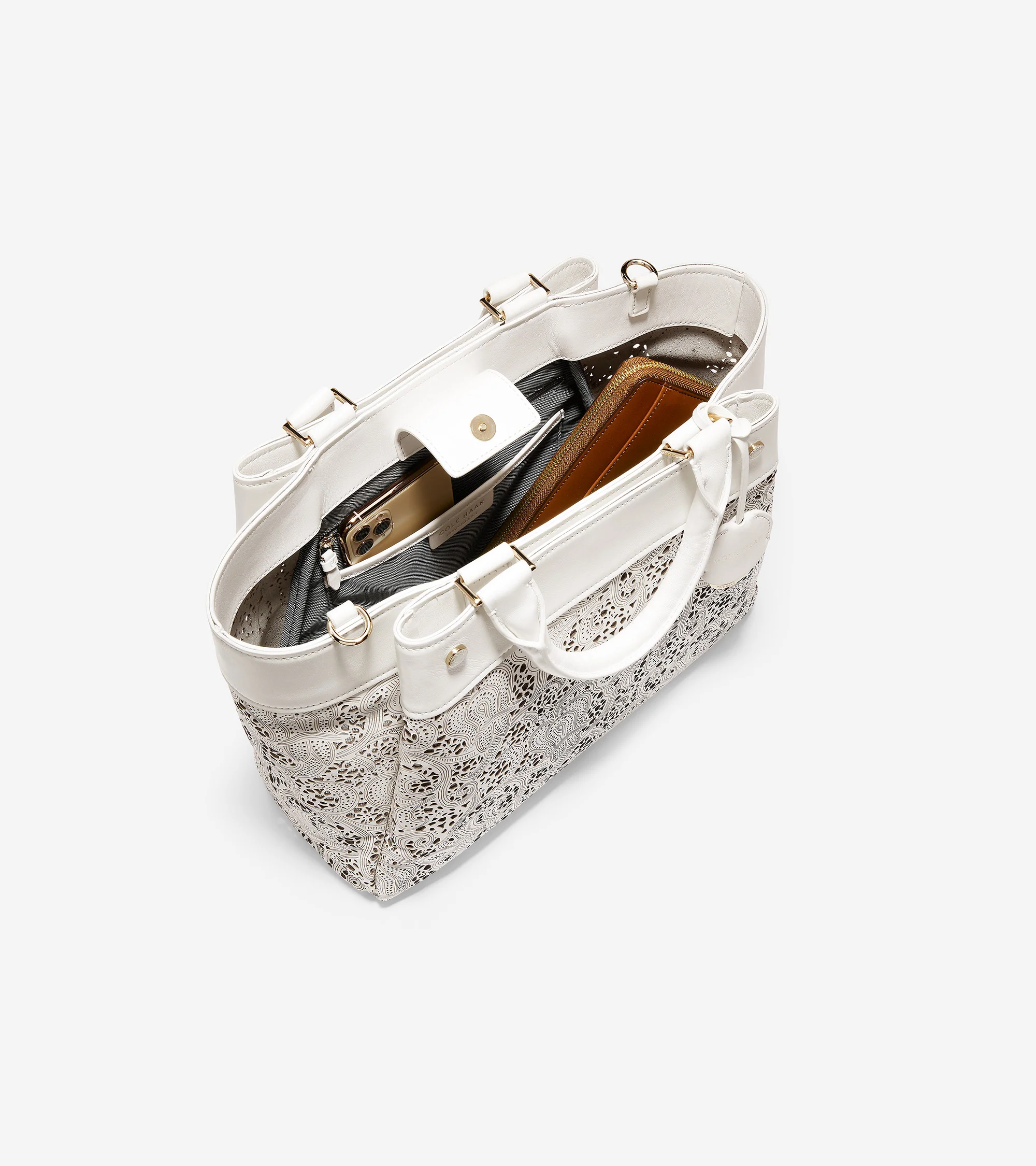 Laser Cut Leather Satchel - Image 4