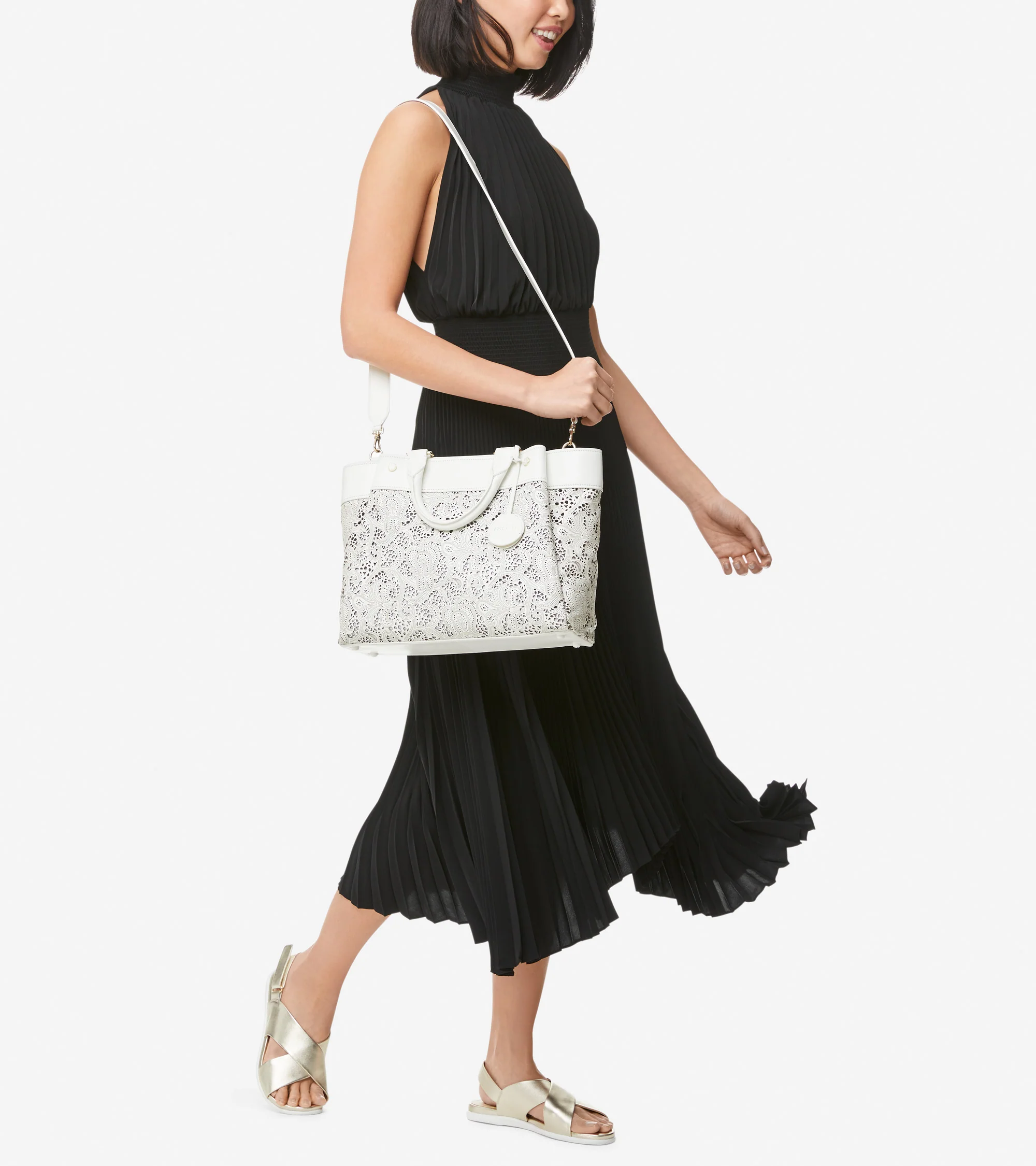 Laser Cut Leather Satchel - Image 5