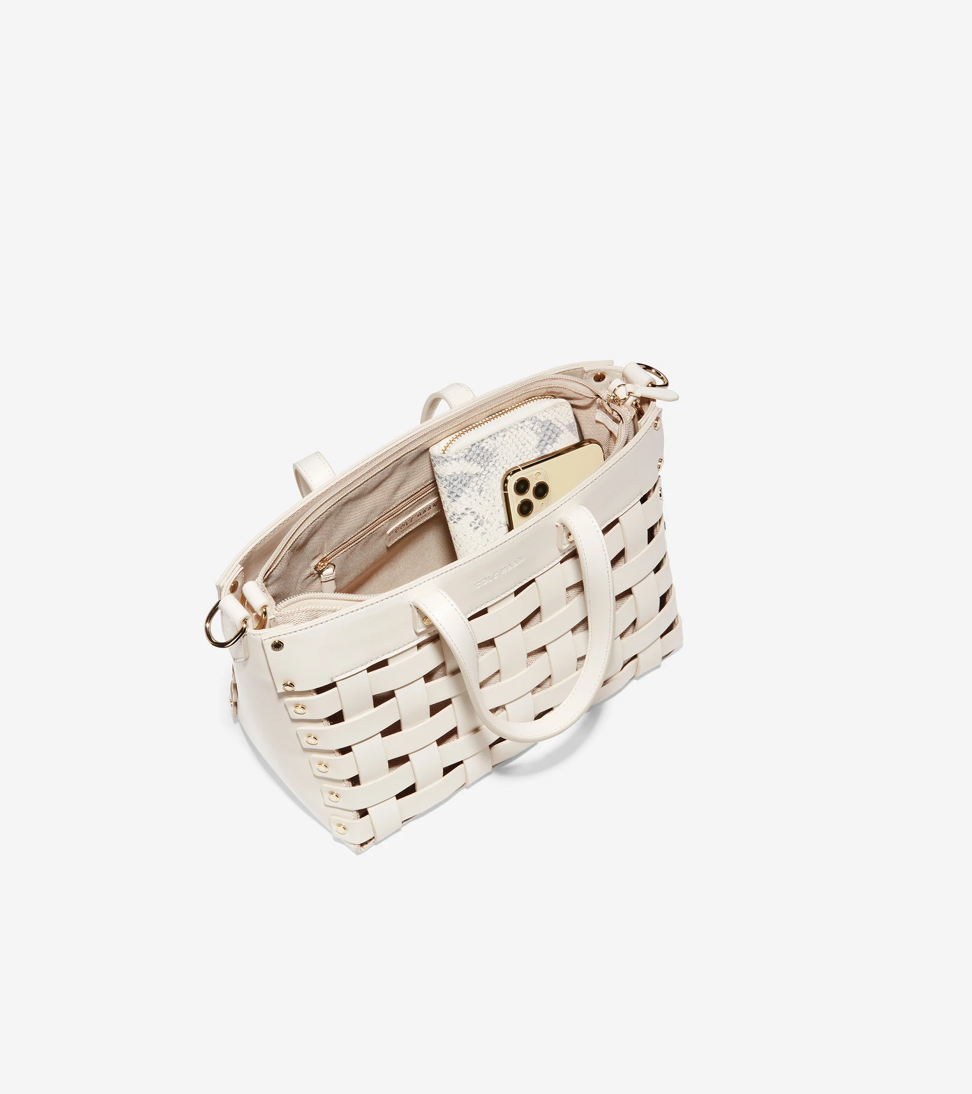 Leather Basket Tote Bag - Image 4