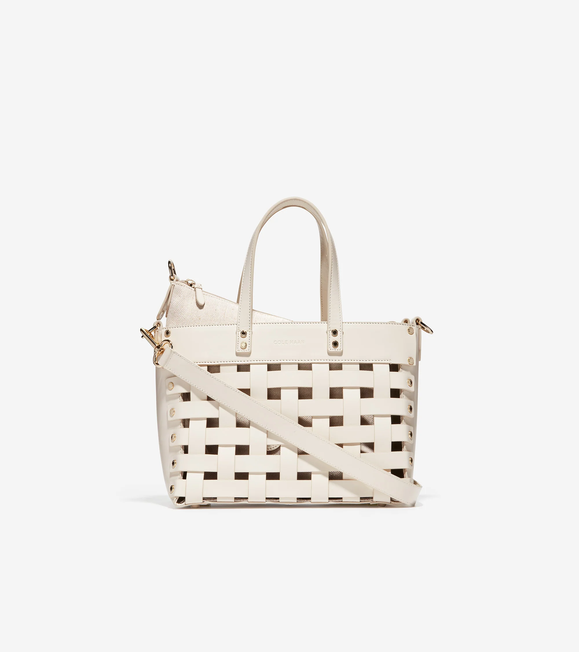Leather Basket Tote Bag - Image 5