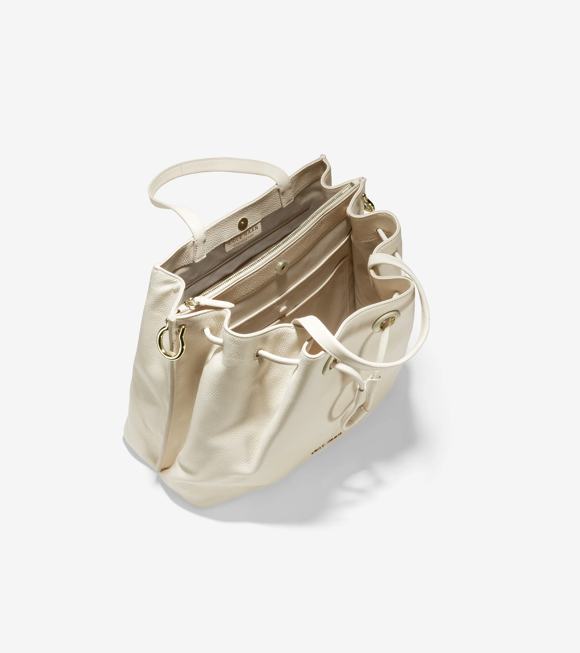 Leather Bucket Bag - Image 4