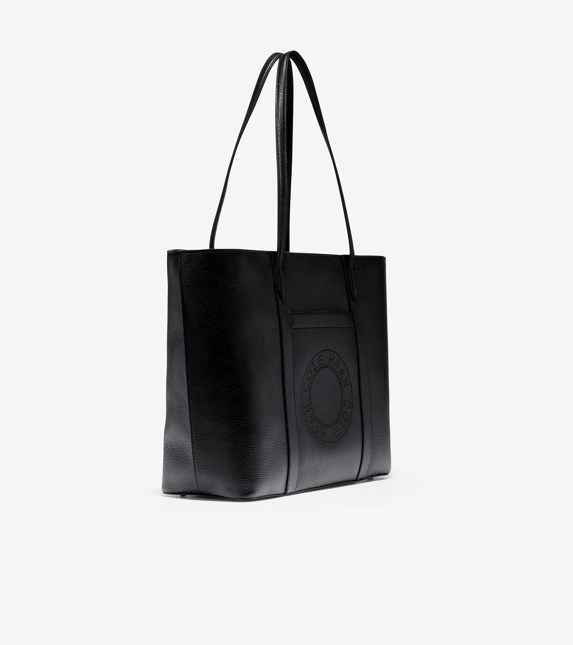 Leather Zip Top Tote - Image 2