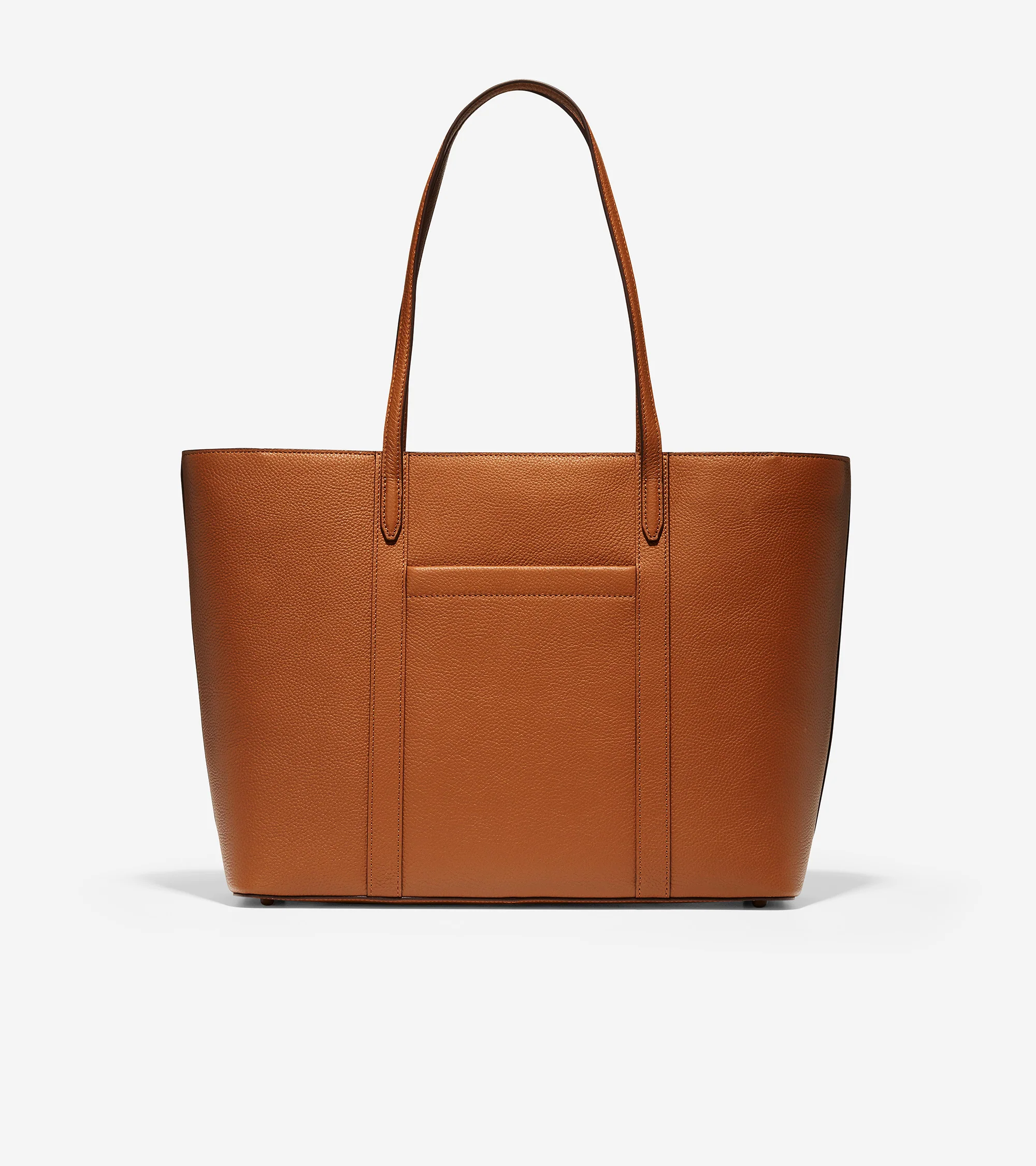 Leather Zip Top Tote - Image 3
