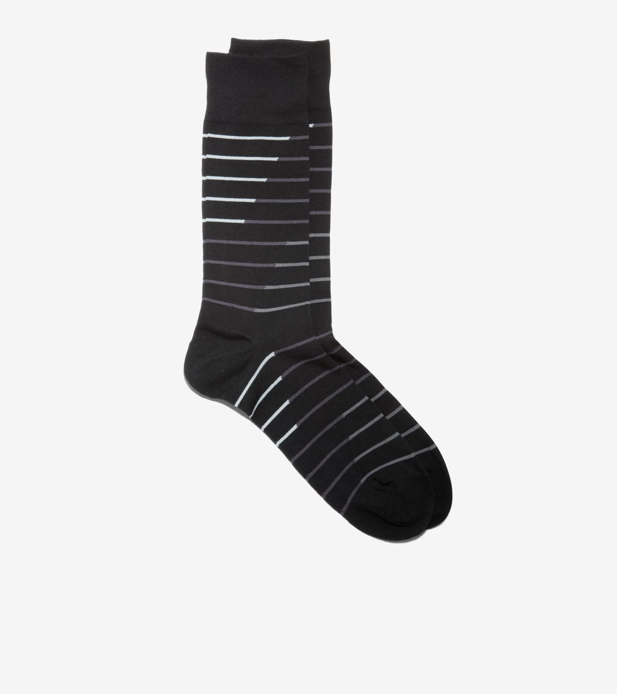 Men's Broken Stripe Dress Crew Socks - Image 2
