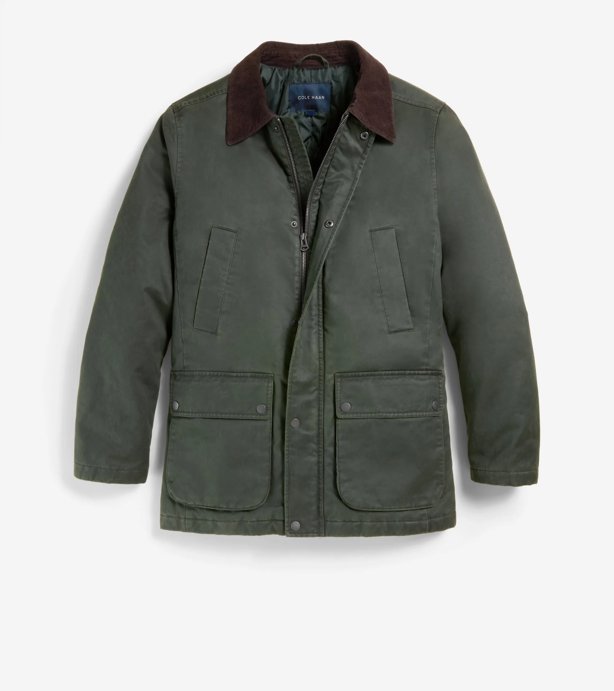Men's Coated Cotton Rain Jacket - Image 4