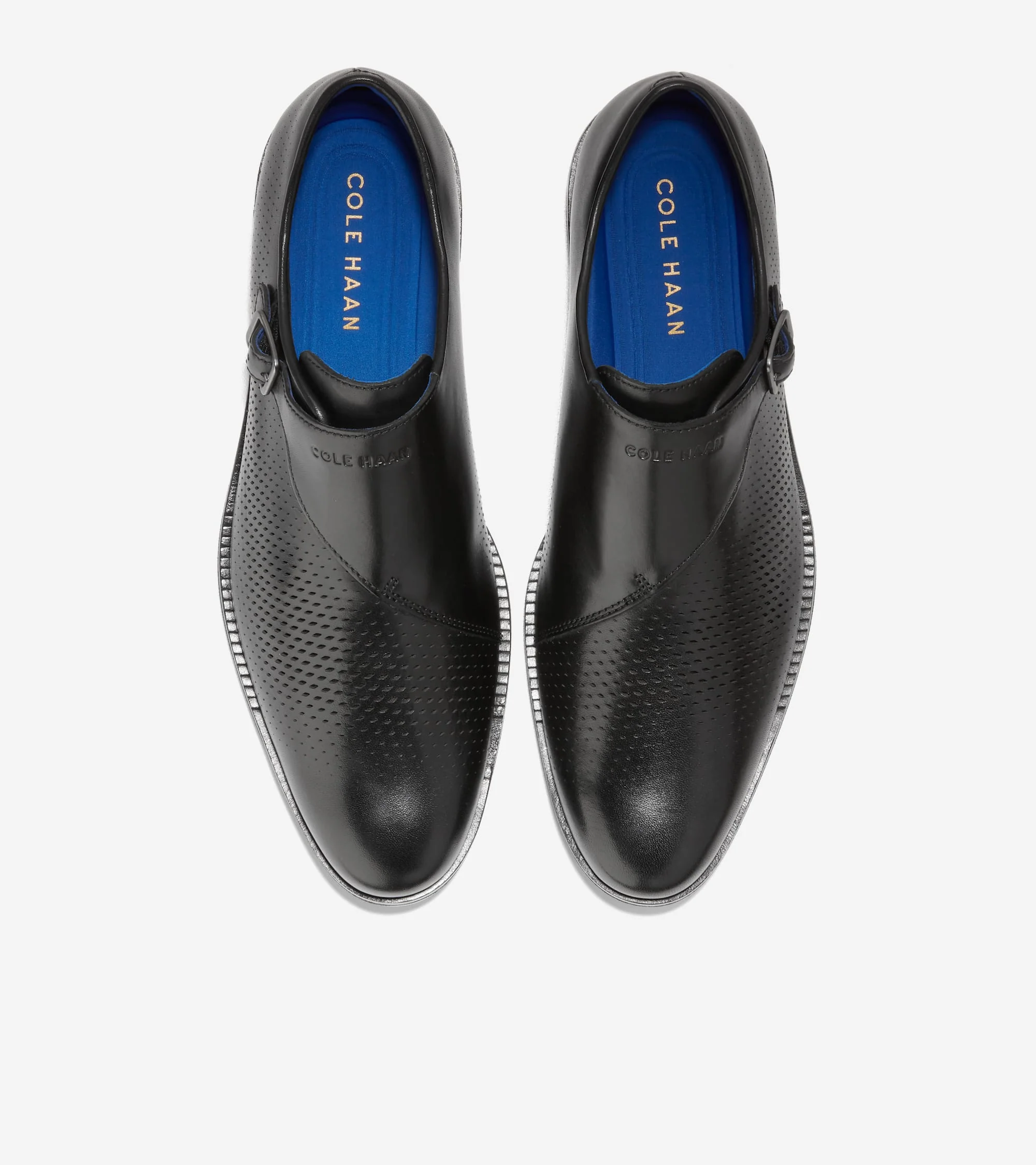 Men's Washington Grand Laser Monk Strap Shoes - Image 11