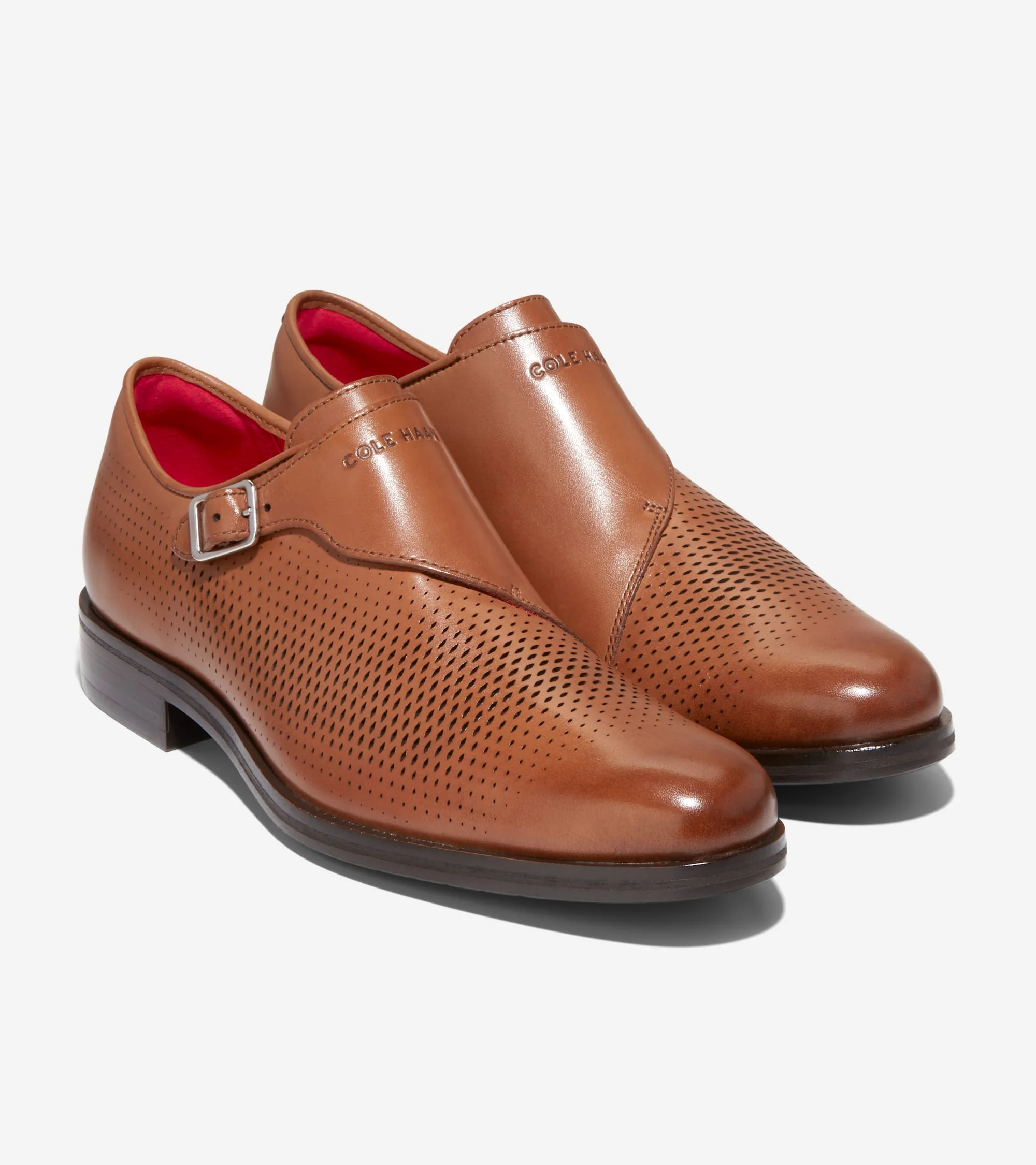 Men's Washington Grand Laser Monk Strap Shoes - Image 12