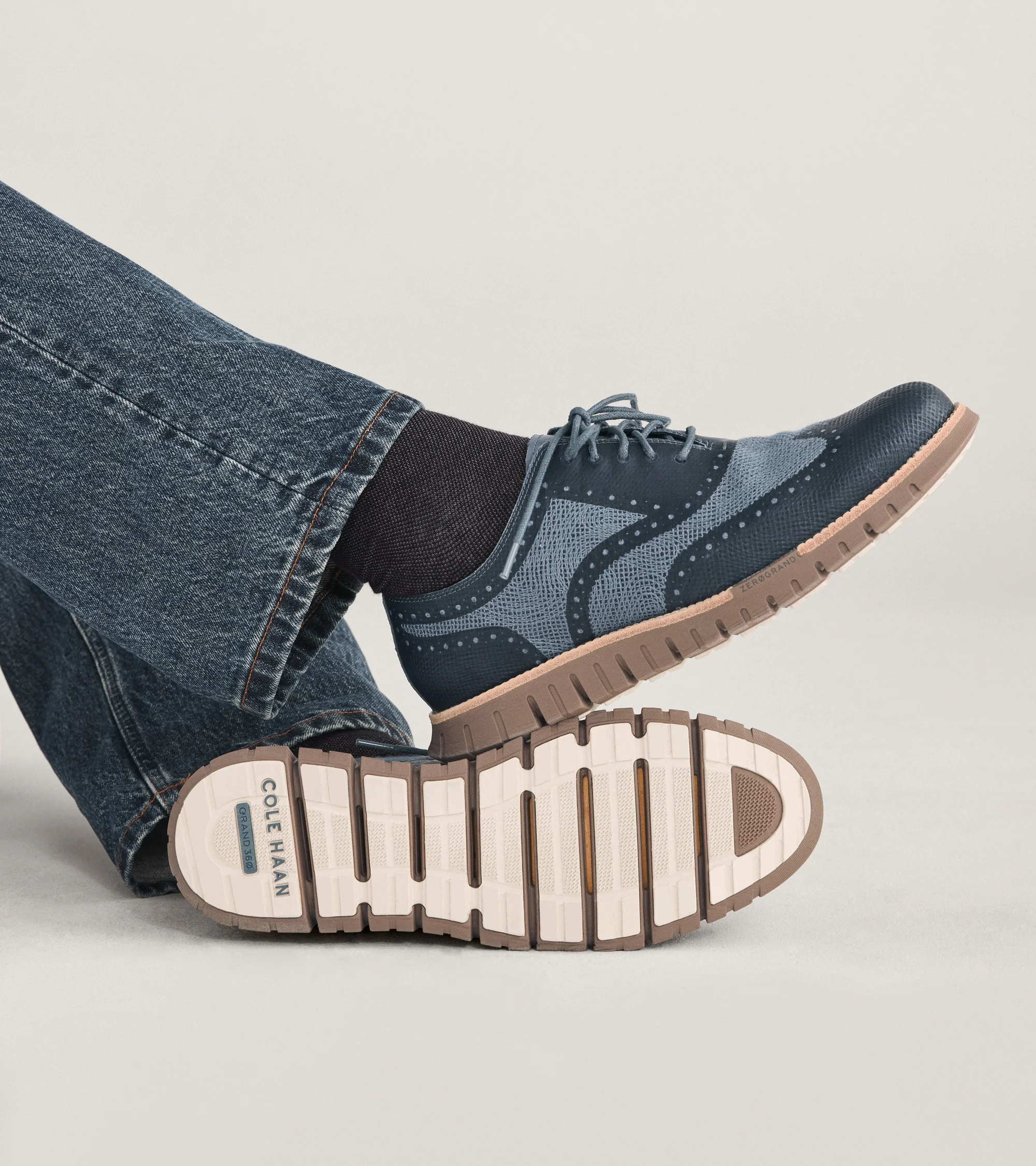 Men's ZERØGRAND Remastered Embrostitch Wingtip Oxfords - Image 2