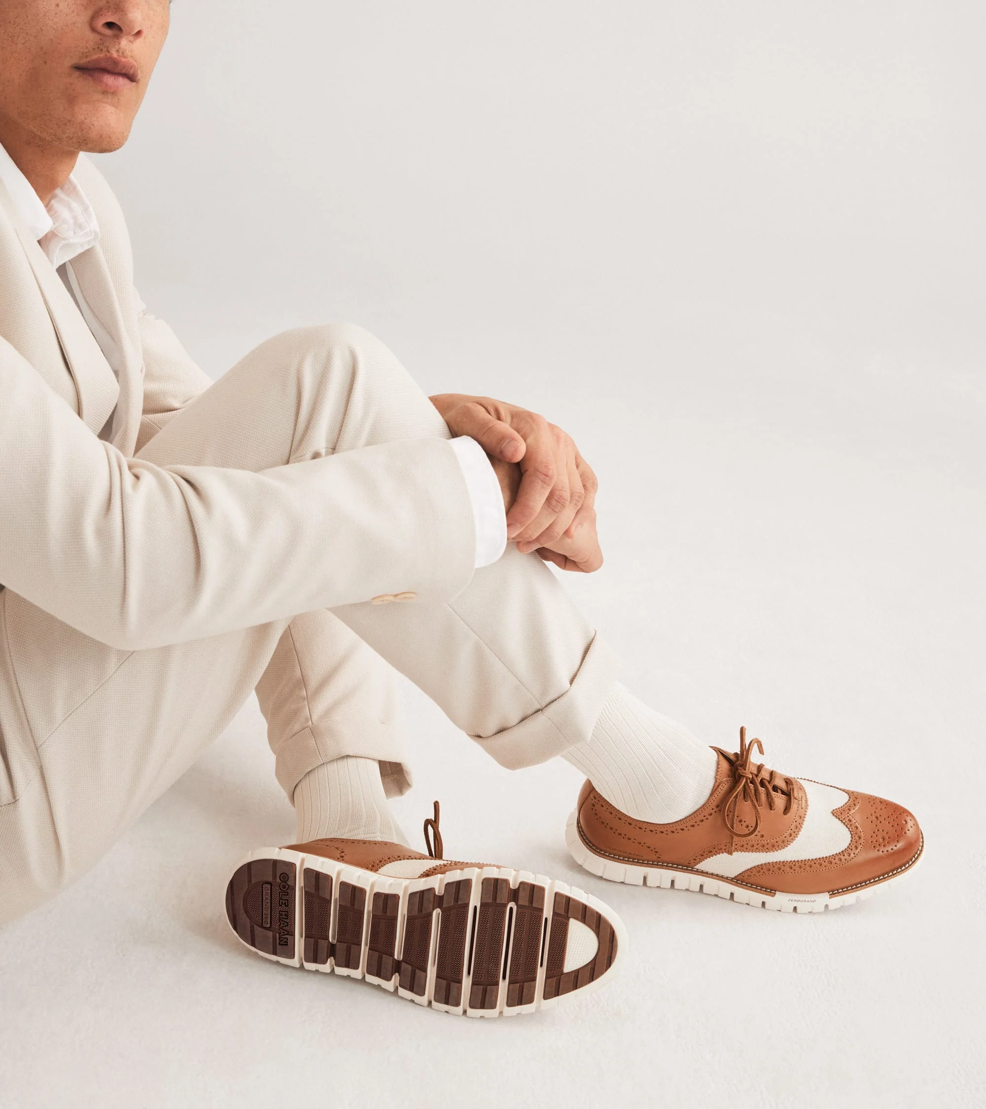 Men's ZERØGRAND Remastered Lined Wingtip Oxfords - Image 14