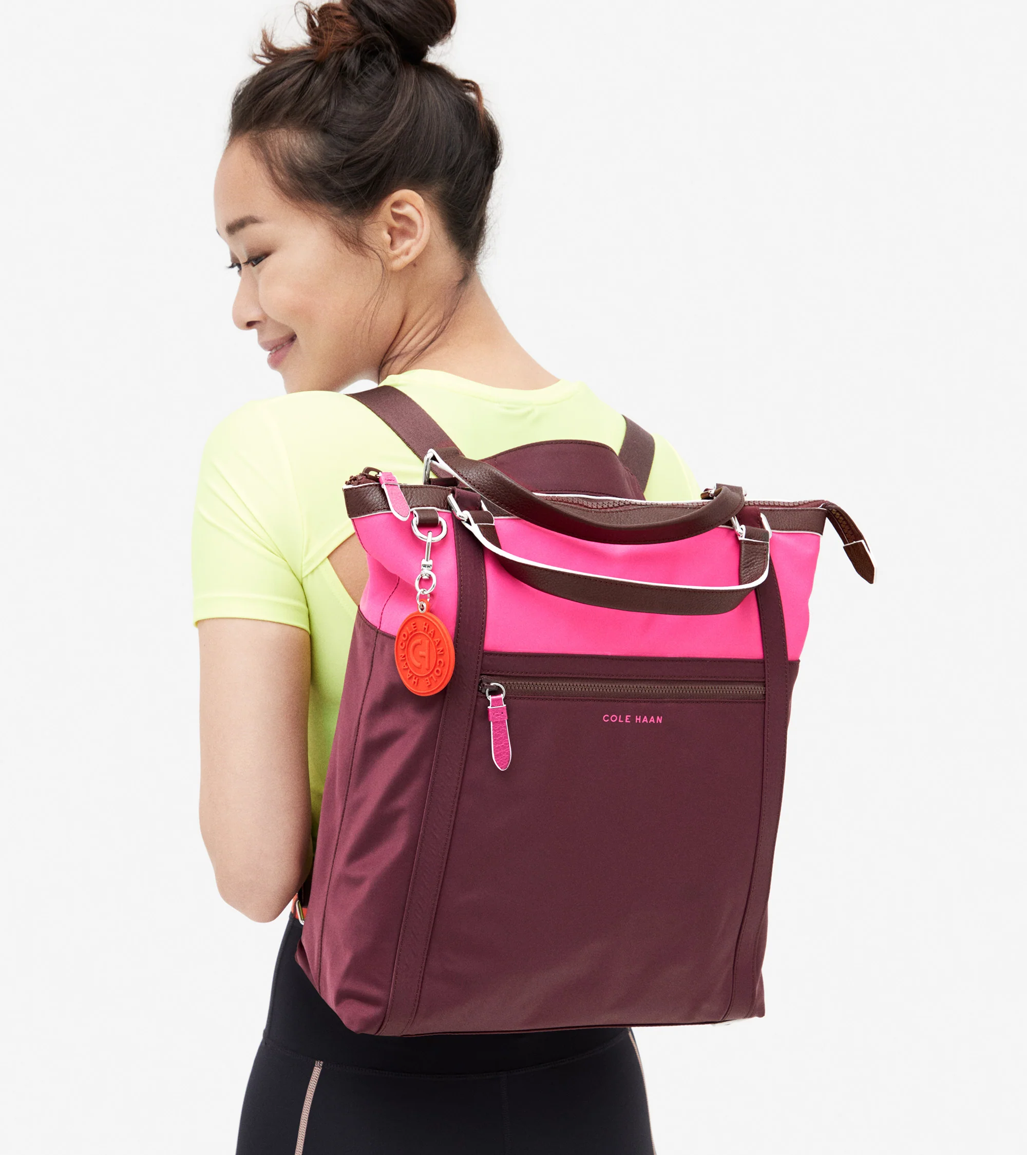 Nylon Convertible Backpack - Image 5