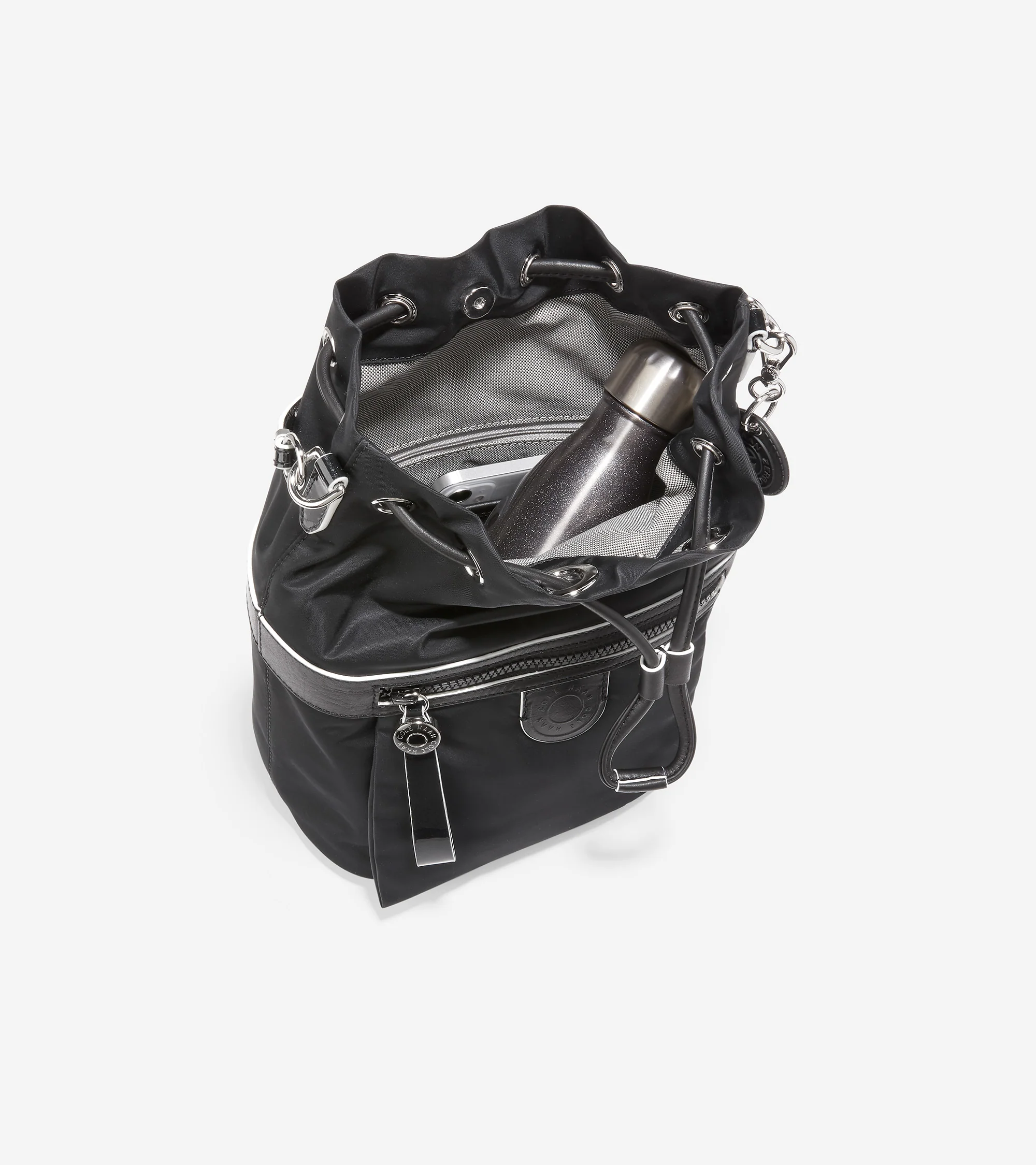 Nylon Drawstring Crossbody - Image 4