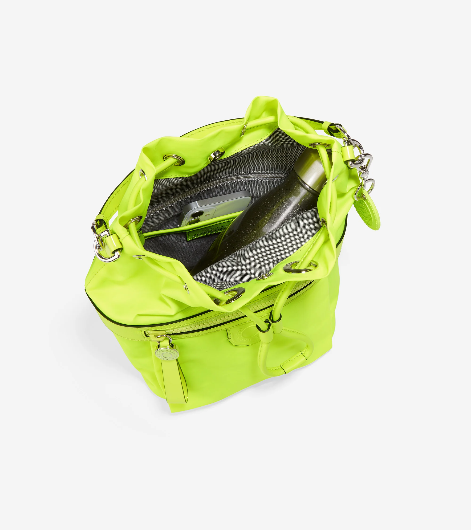 Nylon Drawstring Crossbody - Image 4