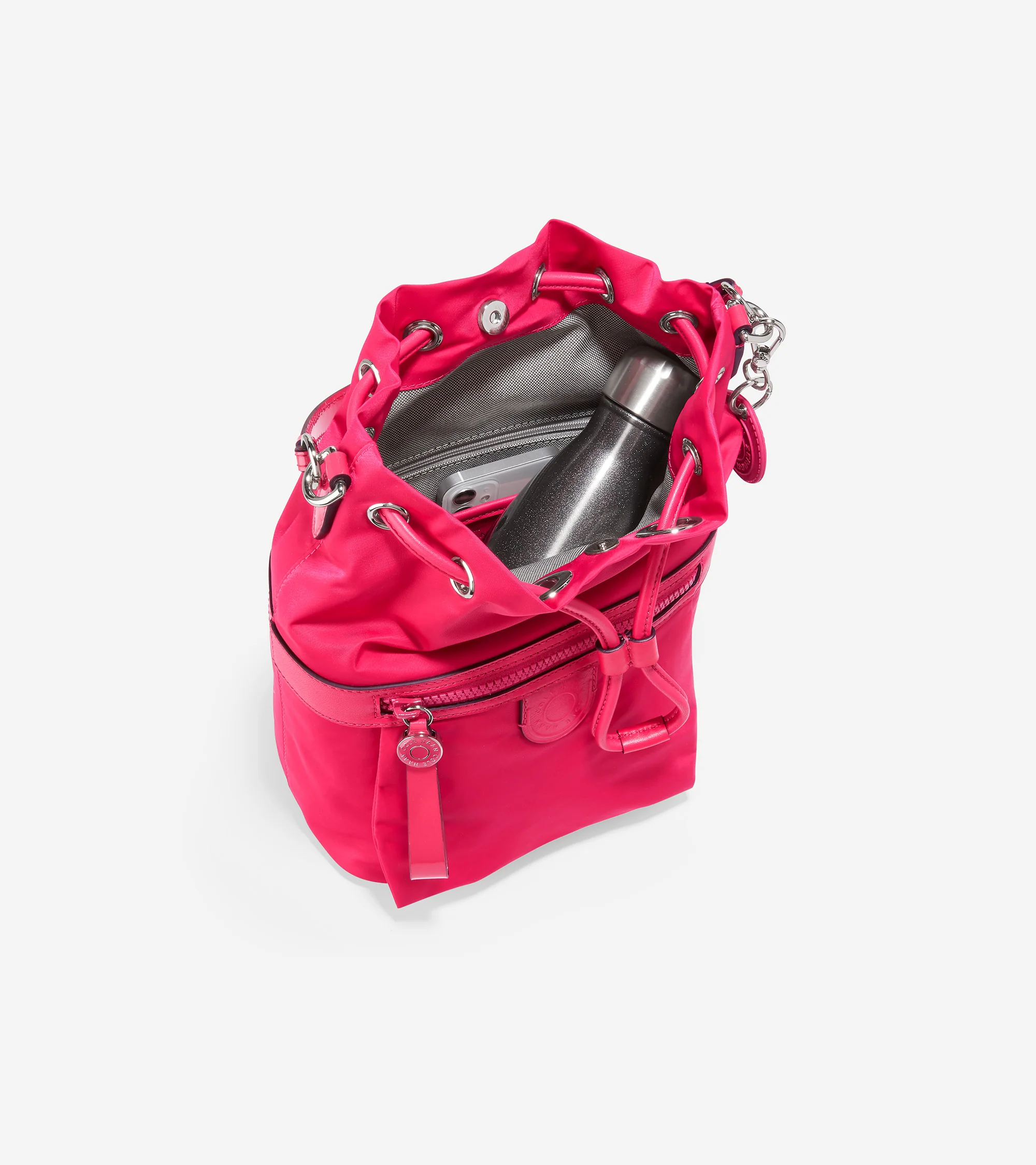 Nylon Drawstring Crossbody - Image 4