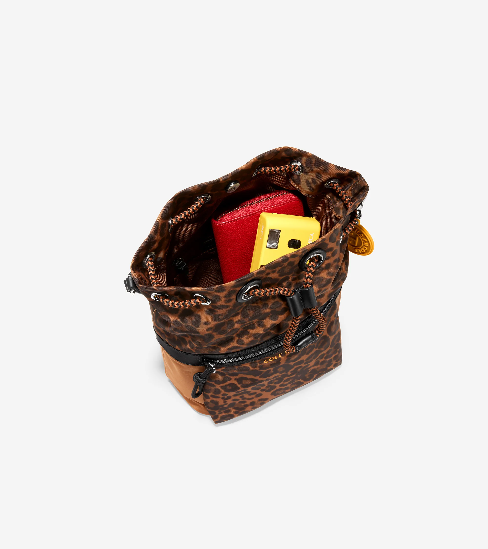 Nylon Drawstring Crossbody - Image 4