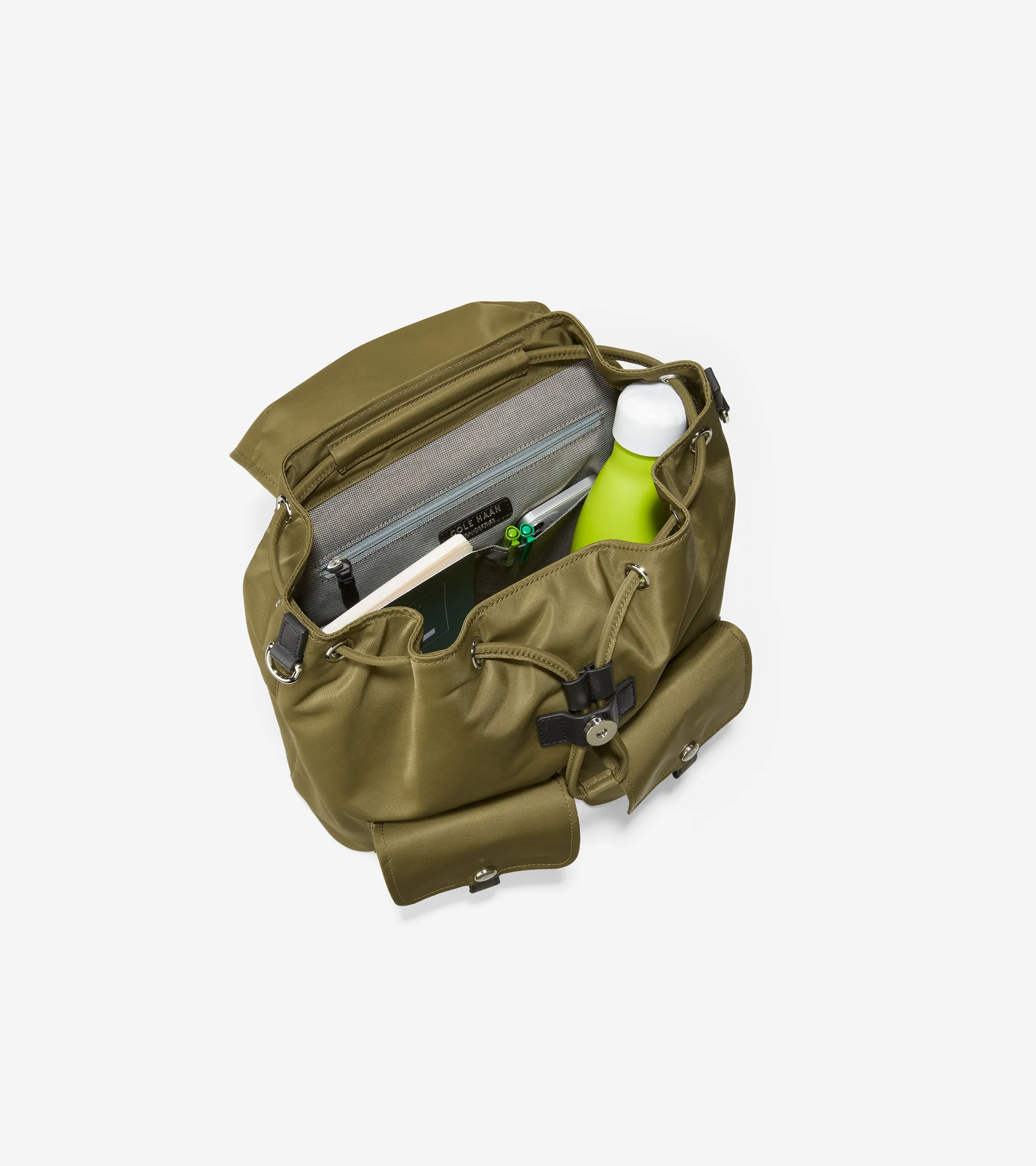 Nylon Flap Backpack - Image 4