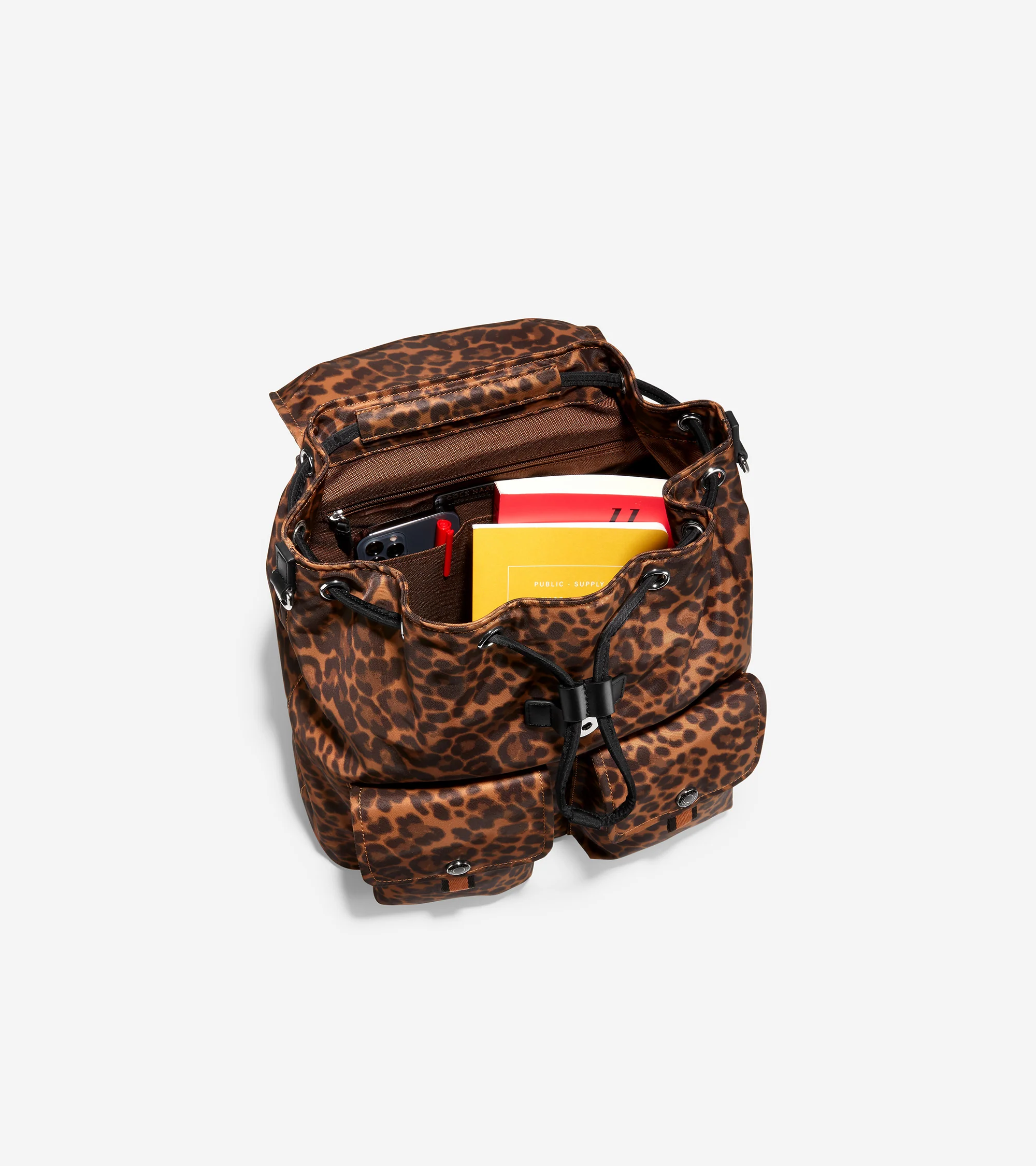 Nylon Flap Backpack - Image 4