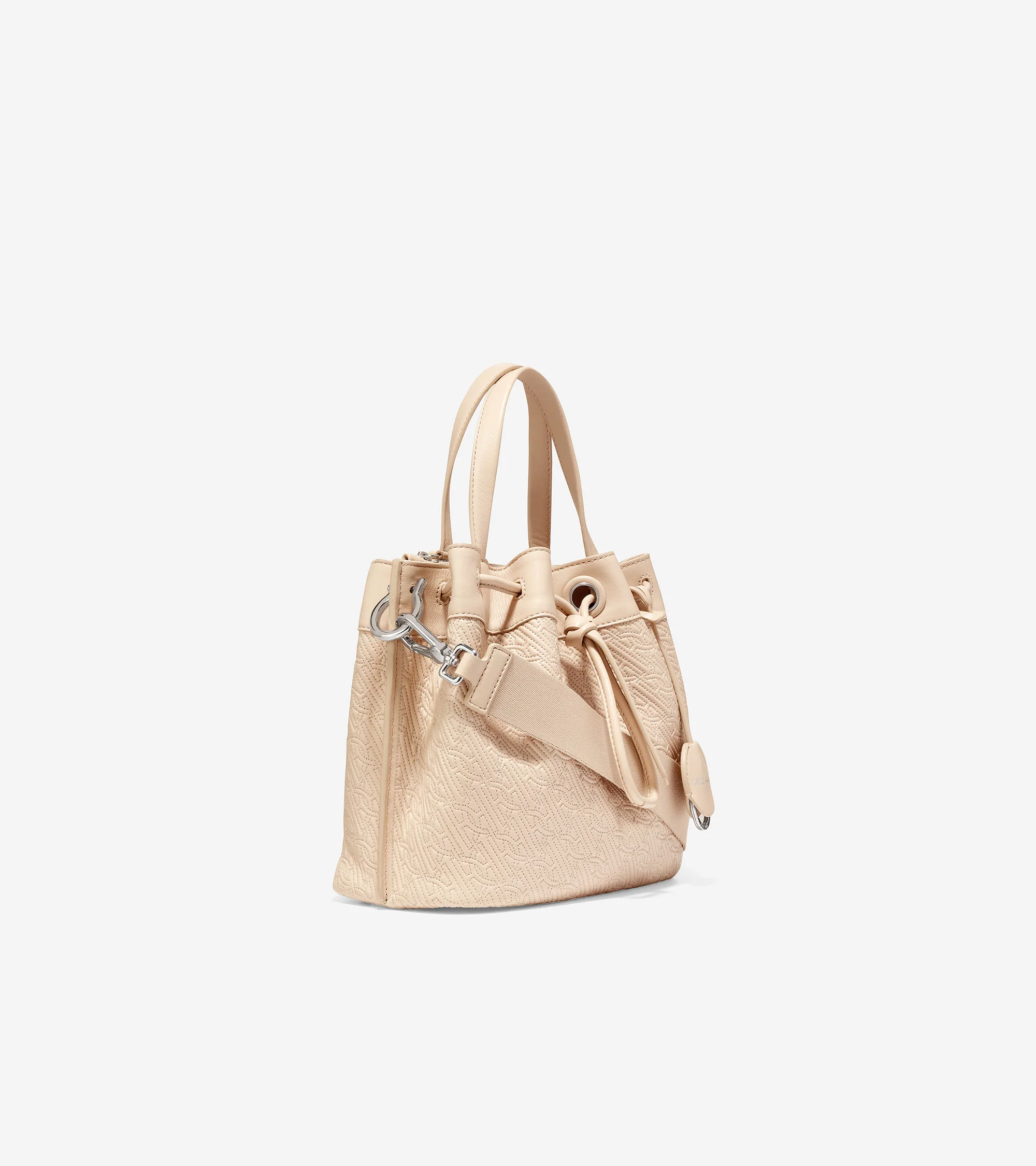 Quilted Logo Small Bucket Bag - Image 3