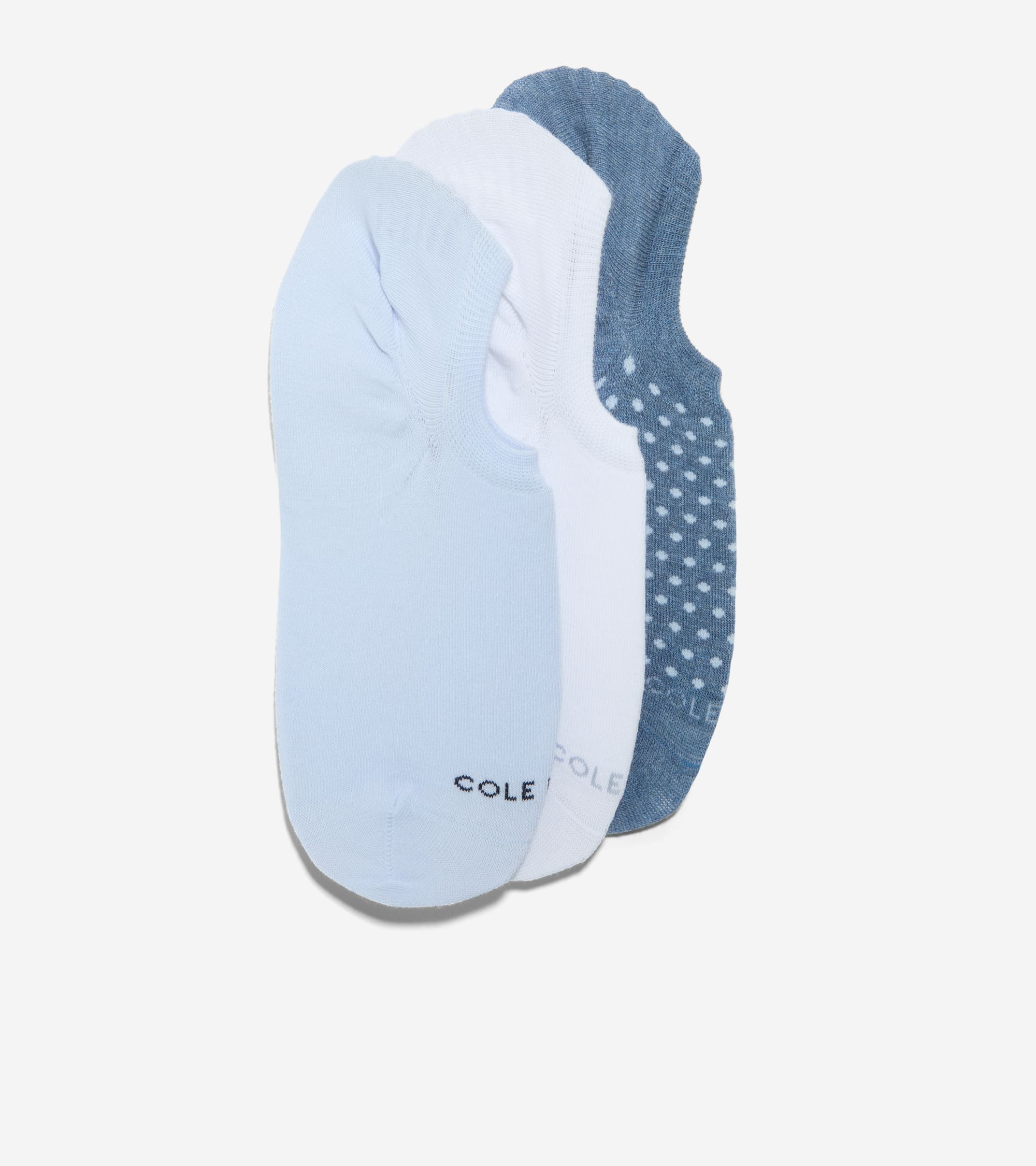Women's 3-Pack Dot Sneakers Liner Socks