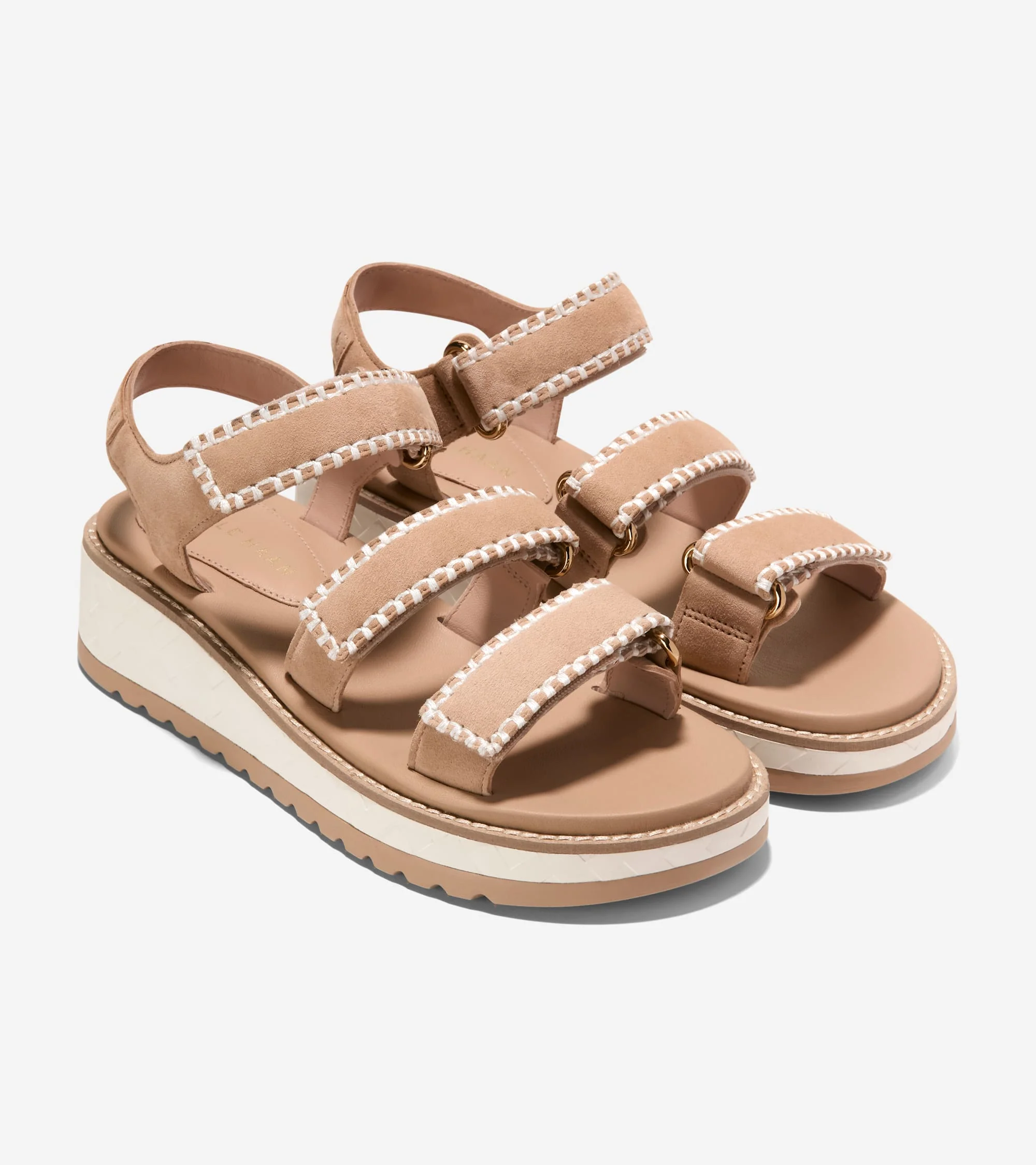 Women's GrandPrø Daylin Wedge Triple Strap Sandals - Image 5