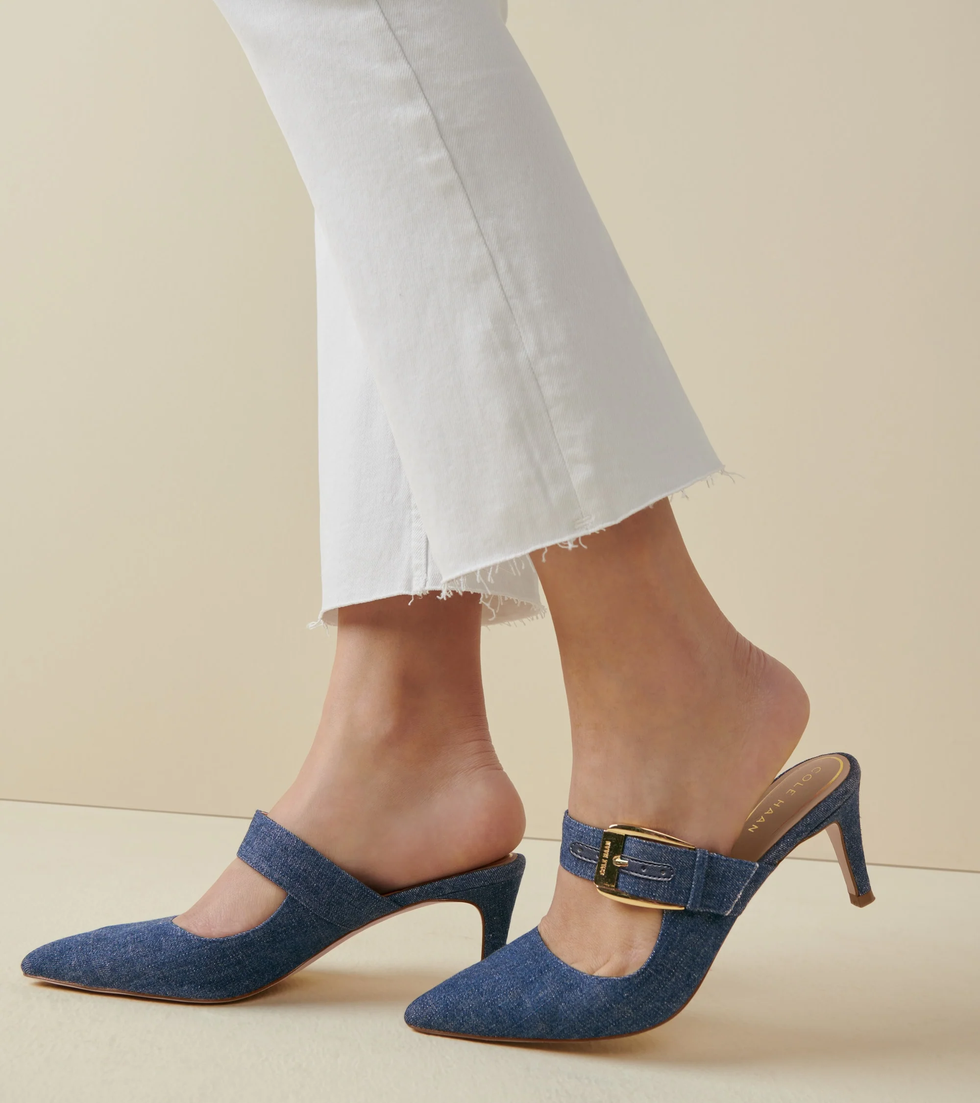 Women's Vandam Heeled Buckle Mule - Image 8